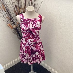 ⭐️Corey P Fuchsia/Pink Multi/White Fit and Flare Sleeveless Dress